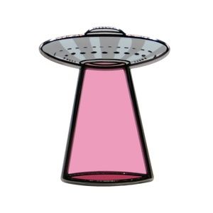 UFO Lapel Pin - Red